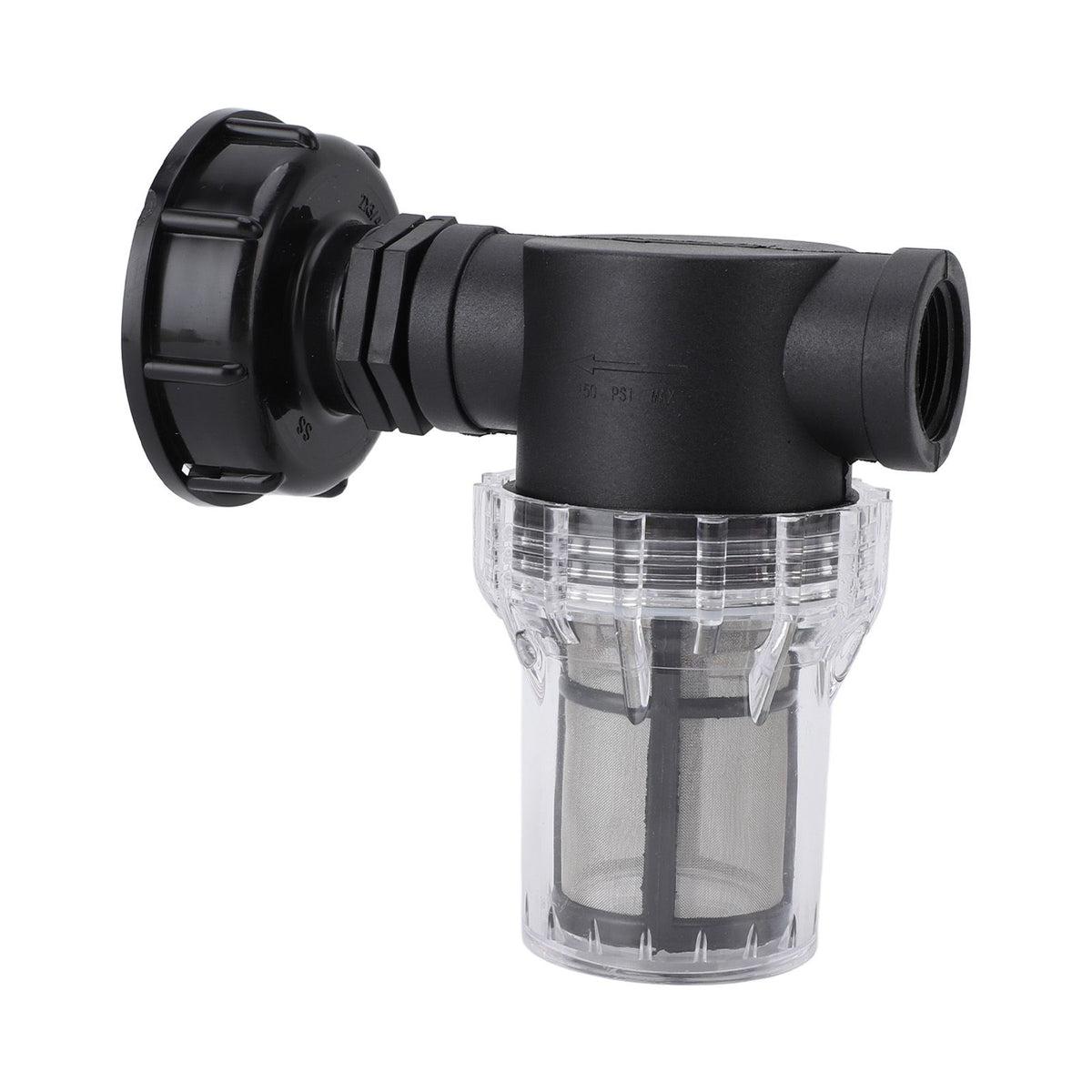 IBC Tank Filter Connector, S60x6 to G3/4 Female, with Valve Connector