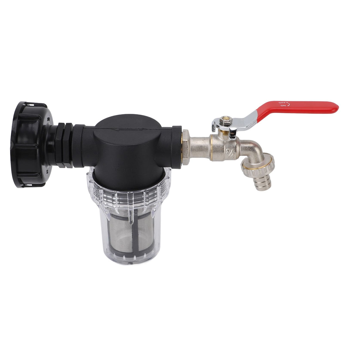 IBC Tank Filter Connector Kit, S60x6 to G3/4 Female, with Faucet and Nipple