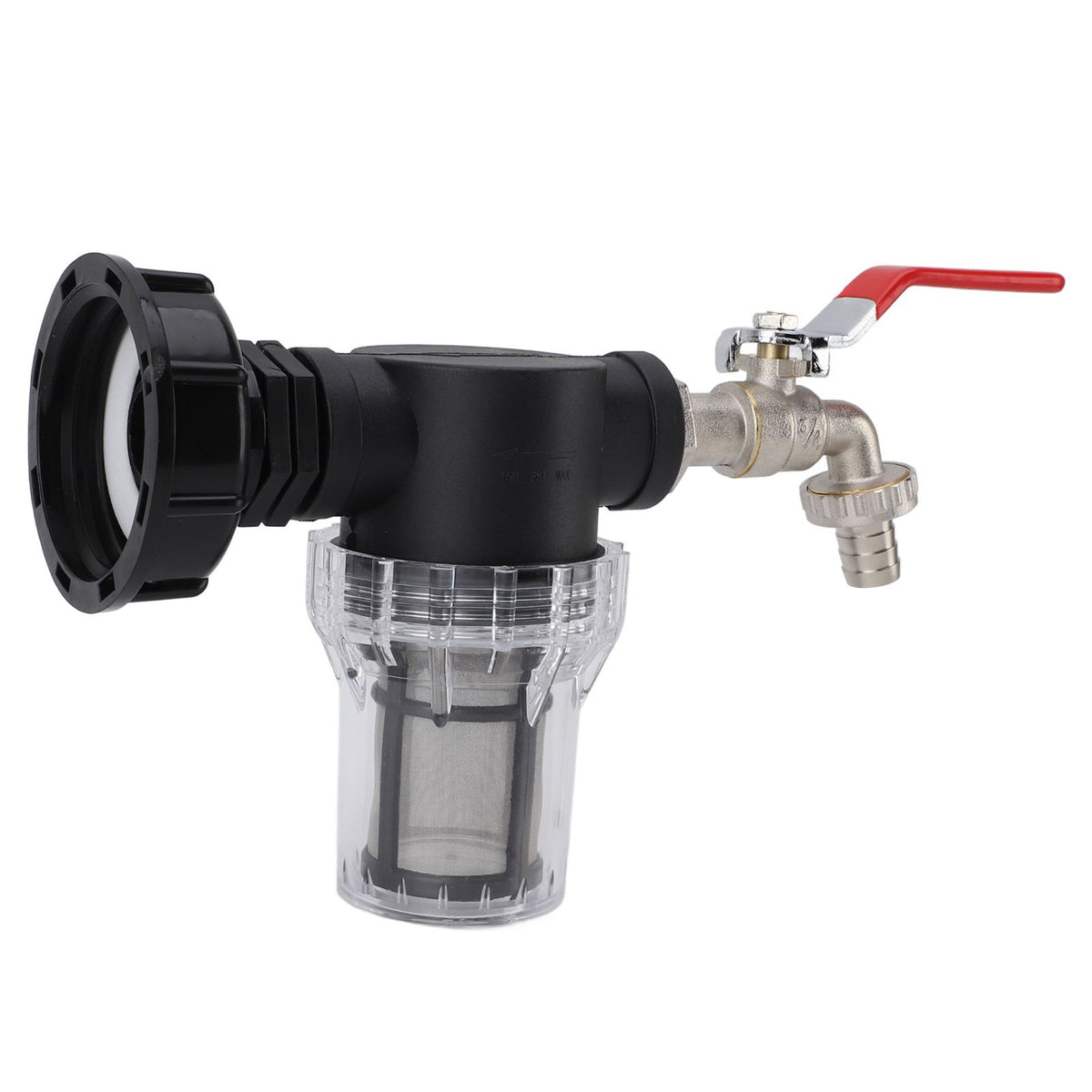 IBC Tank Filter Connector Kit, S60x6 to G3/4 Female, with Faucet and Nipple