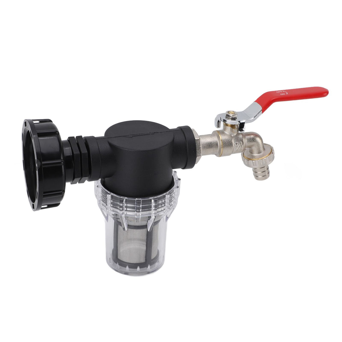 IBC Tank Filter Connector Kit, S60x6 to G3/4 Female, with Faucet and Nipple