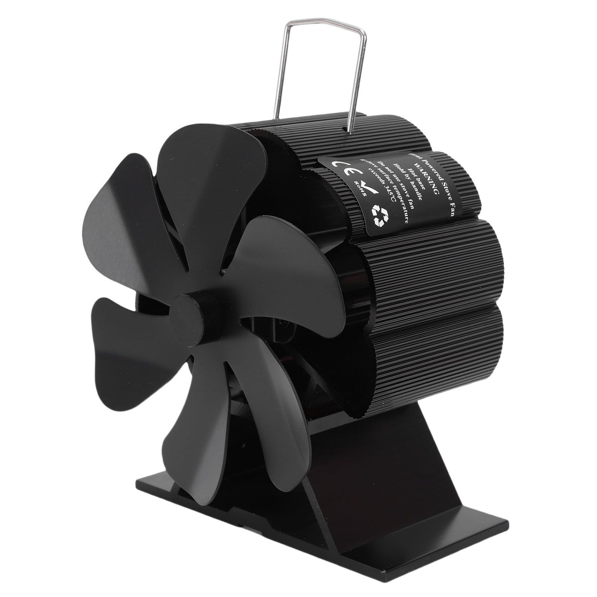 Heat Powered Wood Stove Fan, Aluminium Alloy, 11 x 8 x 12.5cm