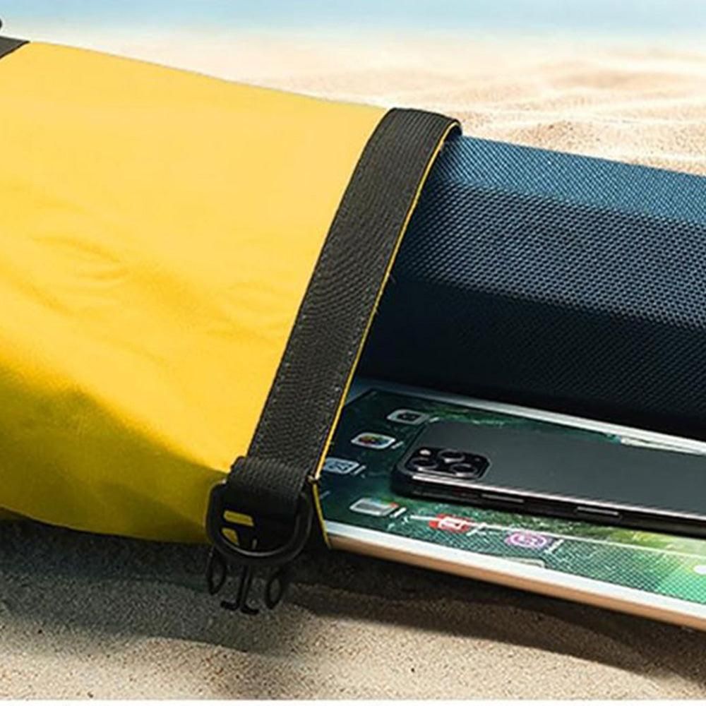 Roll-Top Backpack Dry Bag with Handle, M, Yellow