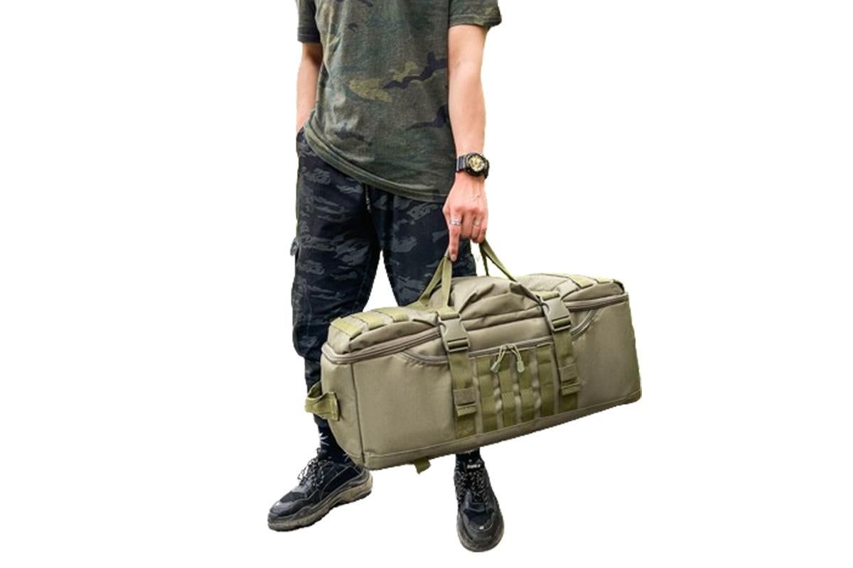 3-in-1 Duffle Bag Messenger Pack Military Tactical Backpack -Green