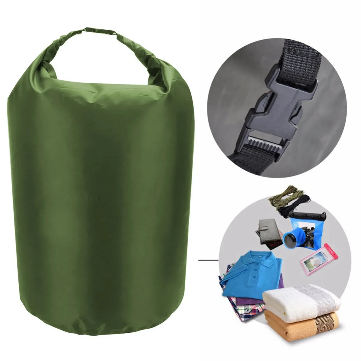 10 Pack Waterproof Roll-Top Dry Sacks