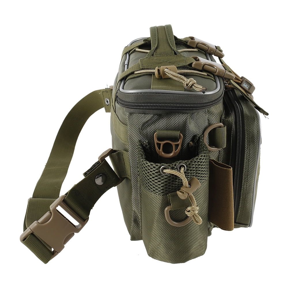 Fishing Tackle Backpack with Bait Box Storage