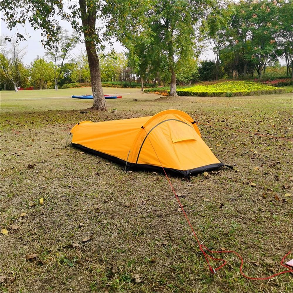 Single-Person Ultralight Backpacking Tent, Yellow
