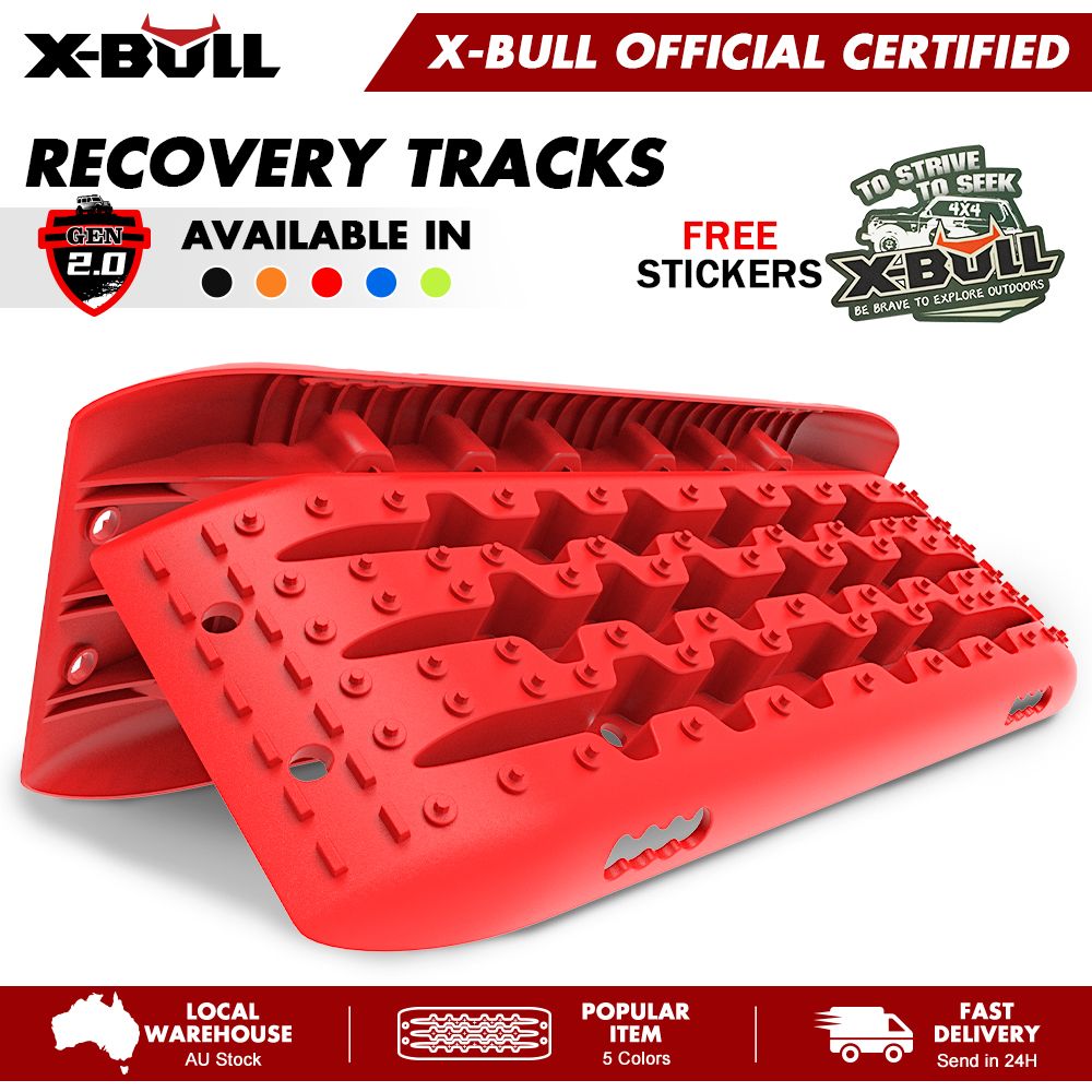 X-BULL Gen 2.0 Recovery Tracks, 1 Pair, Red
