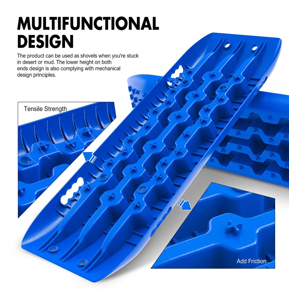 X-BULL Gen 2.0 Recovery Tracks, 2 Pairs with Mounting Pins, Blue