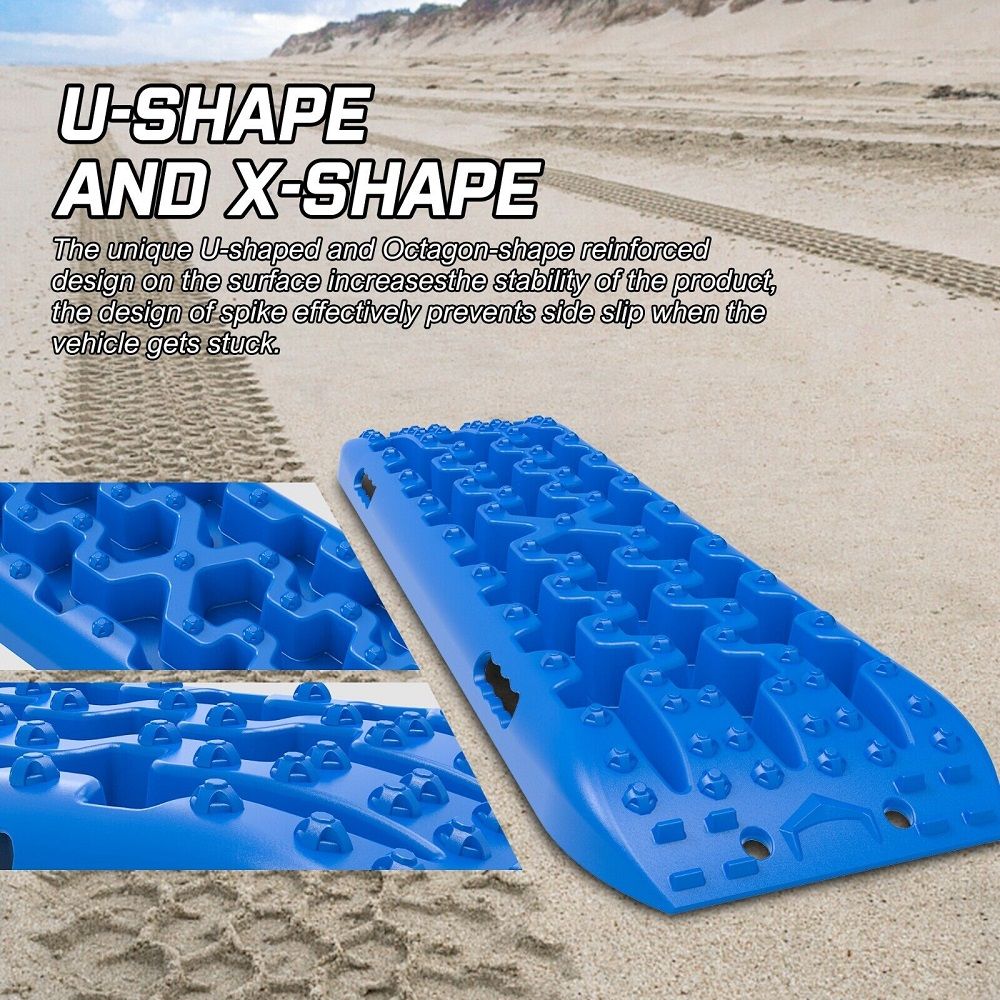 X-BULL Gen 3.0 Recovery Tracks Kit, 1 Pair with Carry Bag & Mounting Pins, Blue