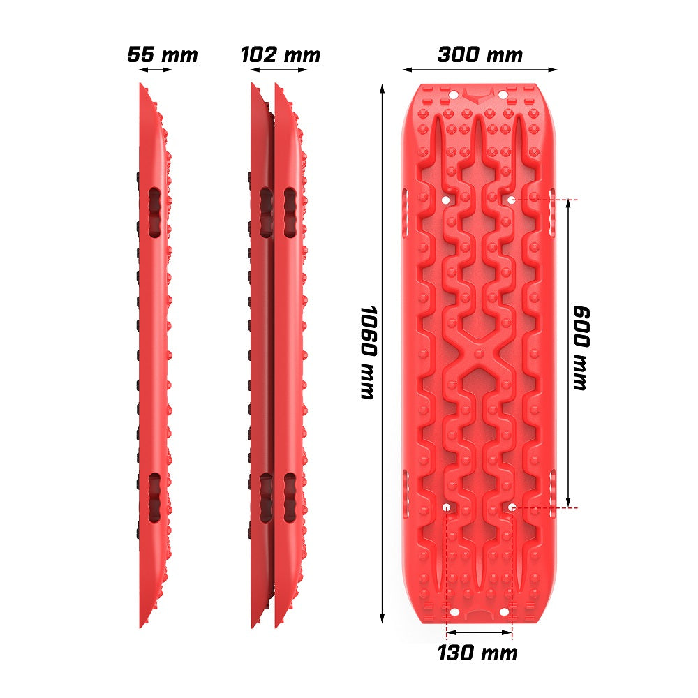 X-BULL Gen 3.0 Recovery Tracks, 2 Pairs, Red