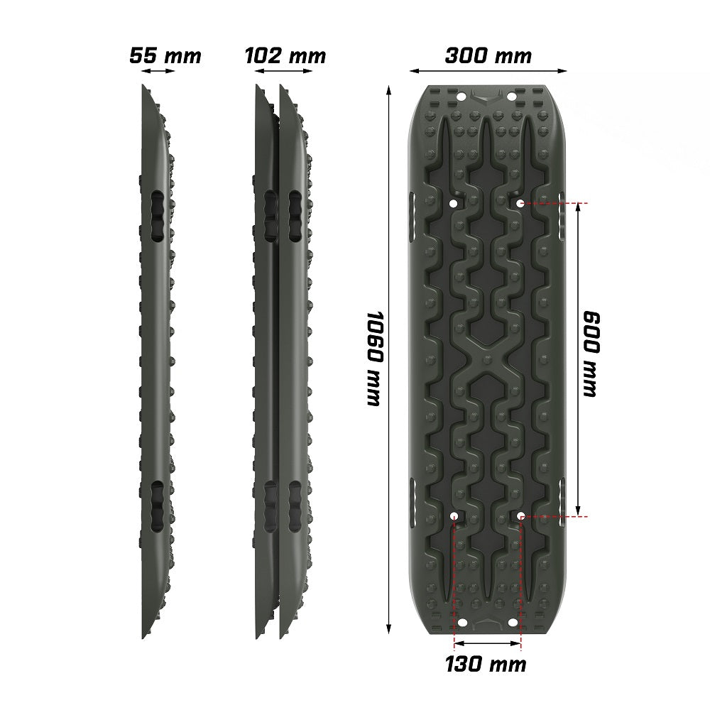 X-BULL Gen 3.0 Recovery Tracks, 2 Pairs, Olive