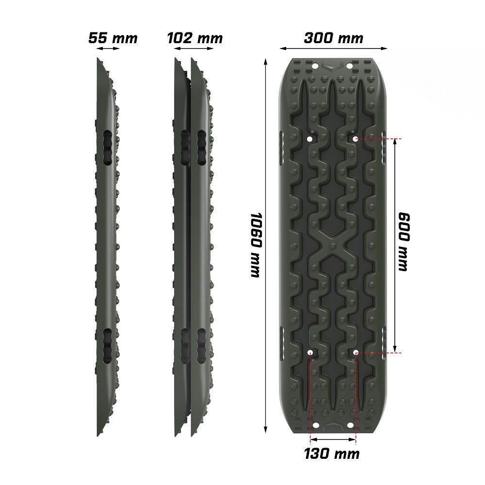 X-BULL Gen 3.0 Recovery Tracks, 1 Pair, Olive