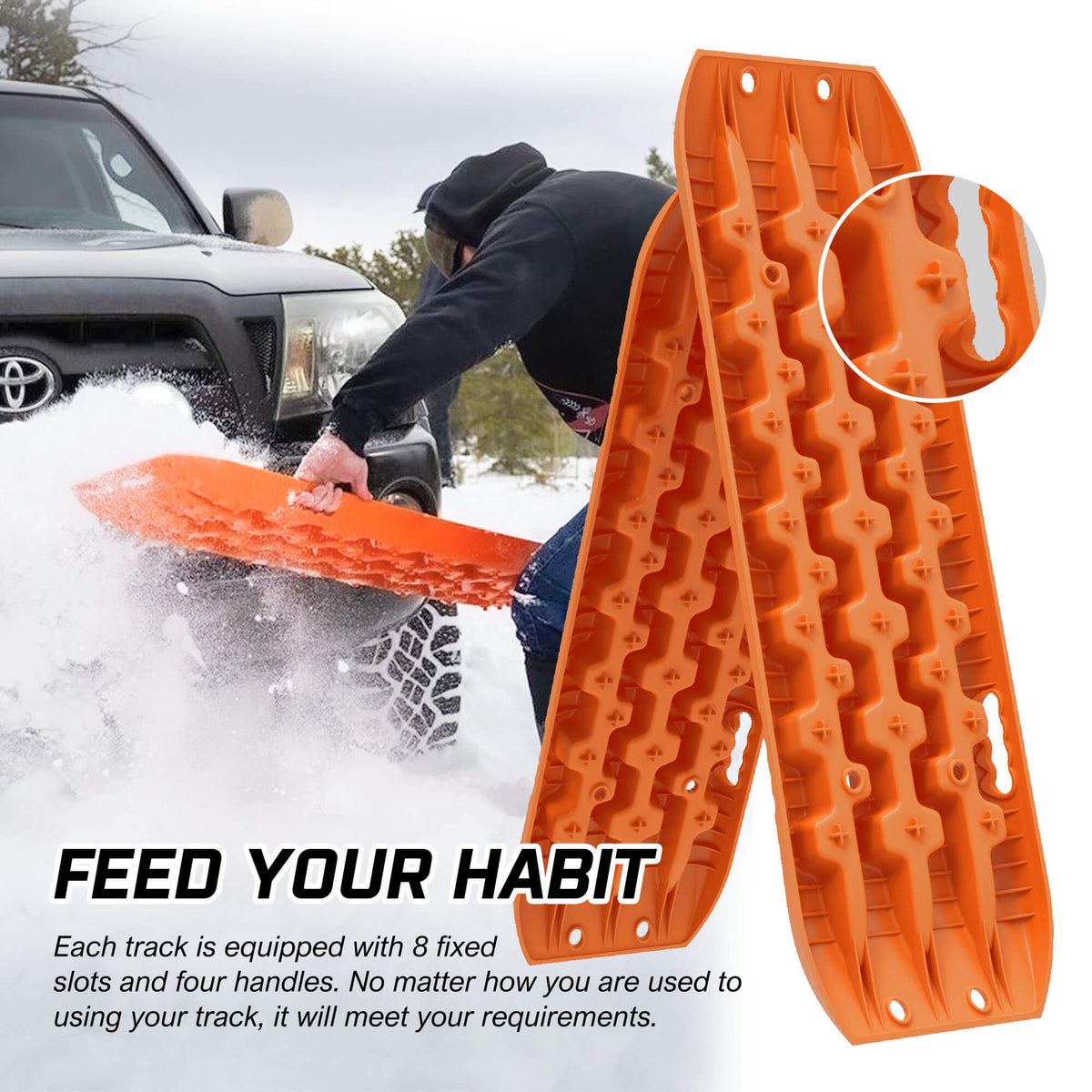 X-BULL Gen 3.0 Recovery Tracks, 2 Pairs, Orange