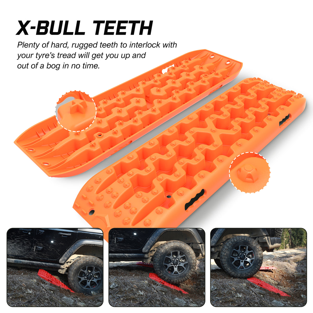X-BULL Gen 3.0 Recovery Tracks, 1 Pair, Orange
