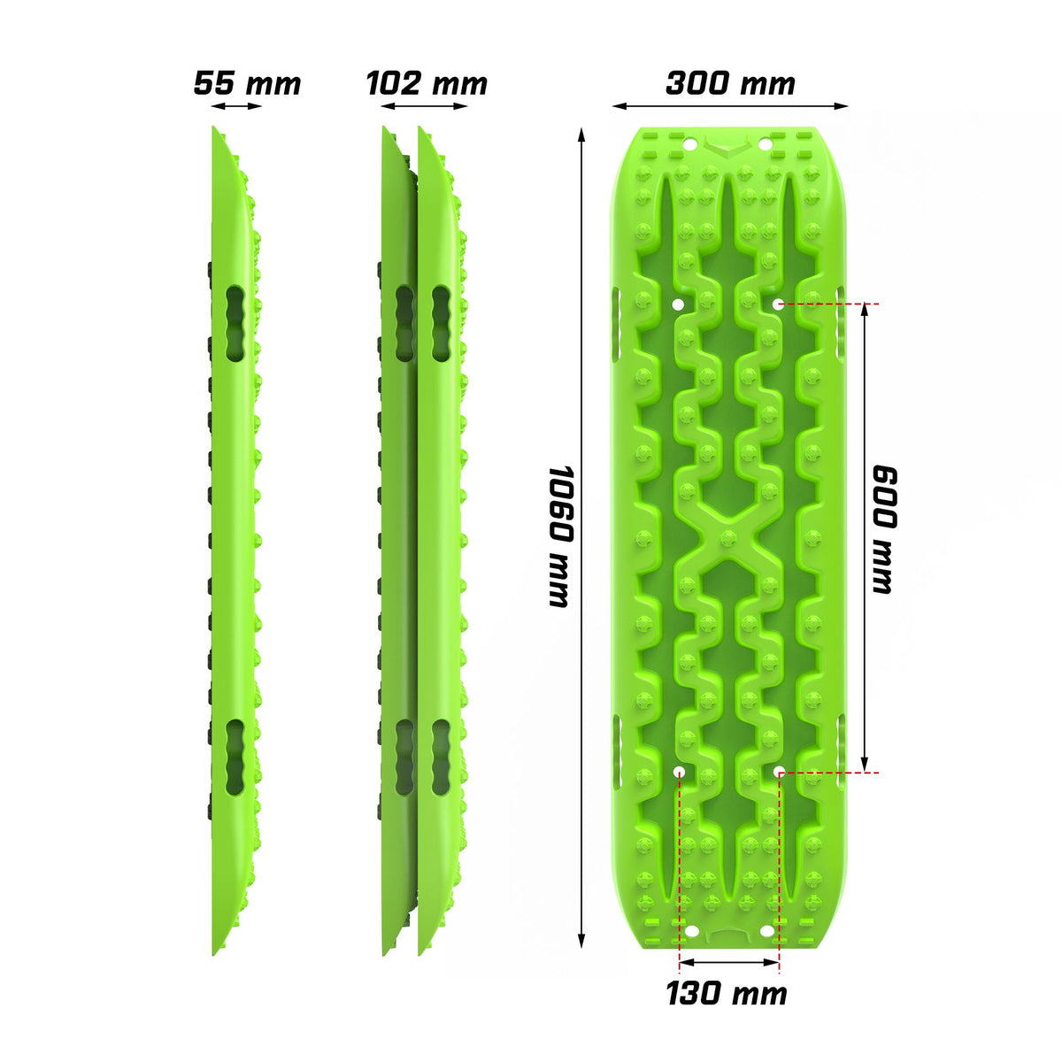 X-BULL Gen 3.0 Recovery Tracks, 1 Pair, Green