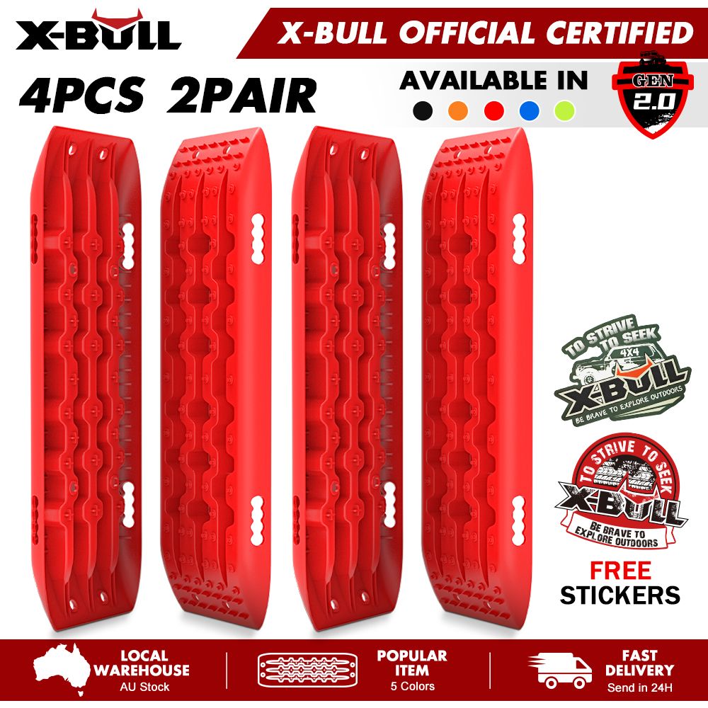X-BULL Gen 2.0 Recovery Tracks, 2 Pairs, Red