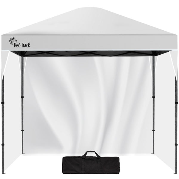 RED TRACK Ultra Compact Folding Gazebo, 3 x 3m with Walls, White