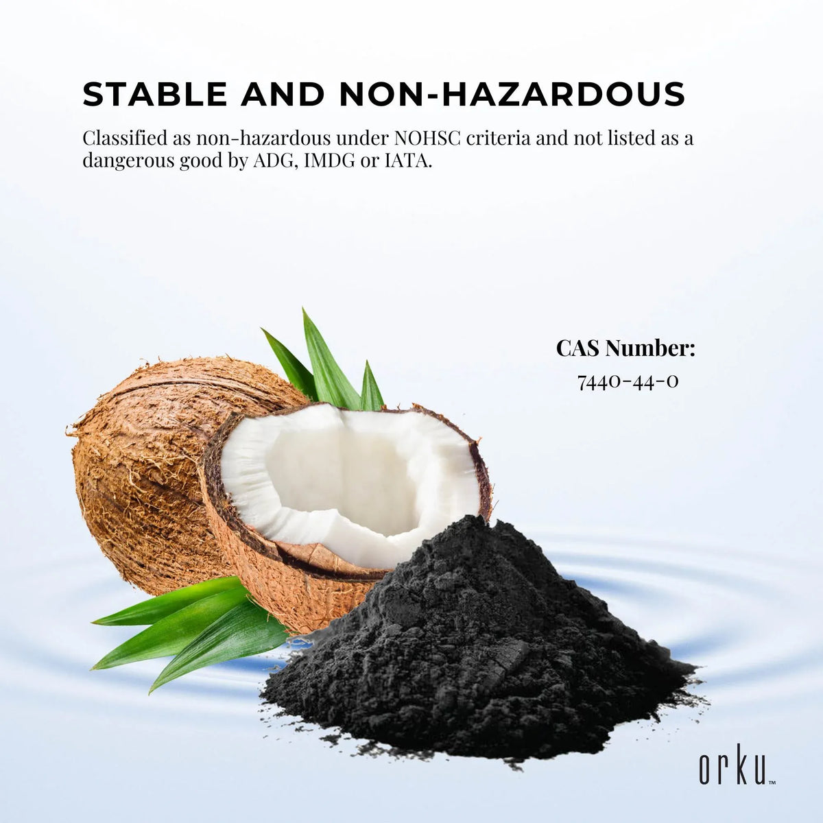 Orku Activated Charcoal Powder, Coconut Shell, 1kg
