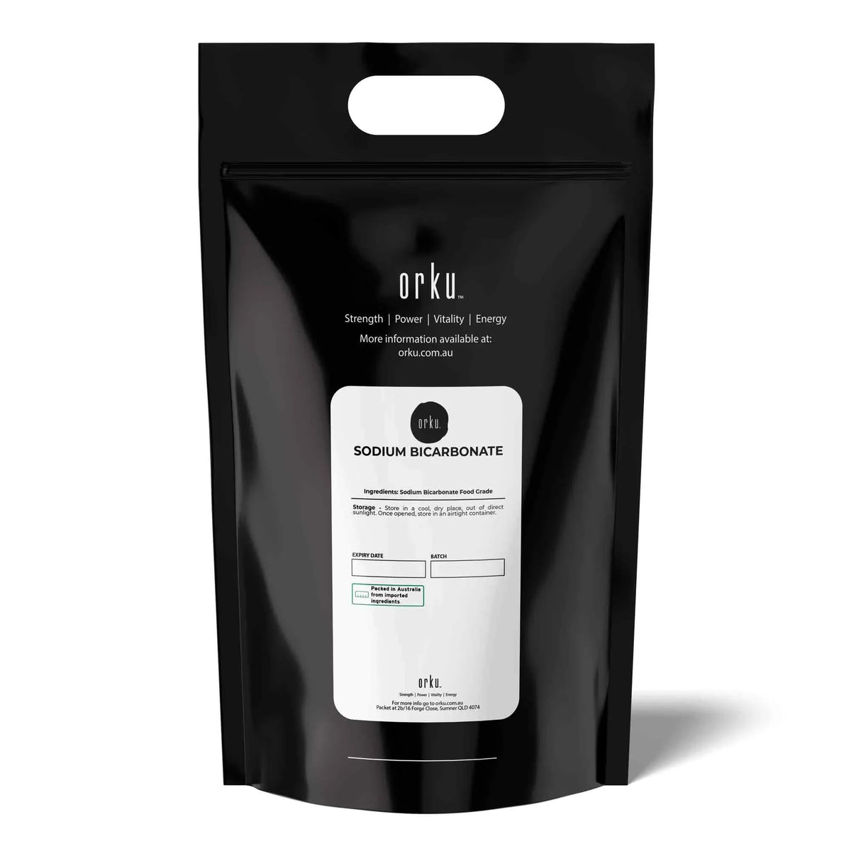 Orku Sodium Bicarbonate, Food Grade, Aluminium Free, 10kg Bag
