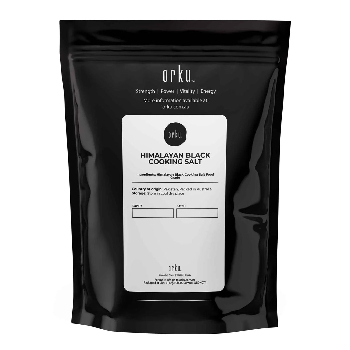 Orku Himalayan Black Salt (Kala Namak), Cooking Grade, 2kg