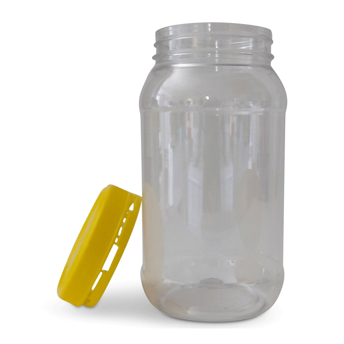 Plastic Honey Jars with Lids, Round, 1kg, 10 Pack
