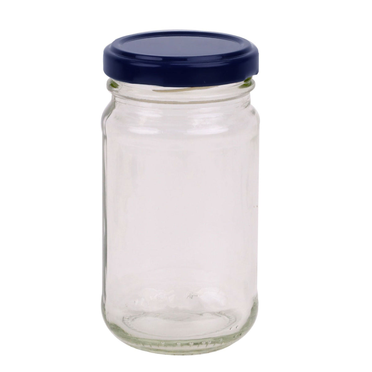 Flint Glass Jars with Twist Lids, Round, 375ml, 24 Pack