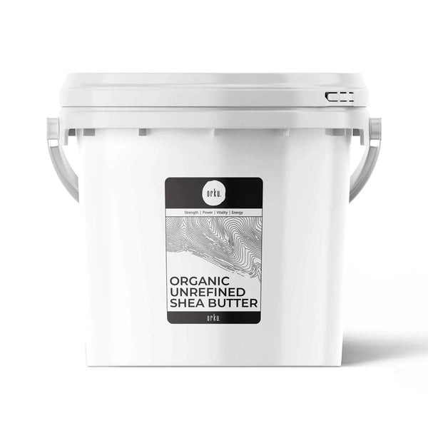Orku Organic Unrefined Shea Butter, Raw Chunks, 3kg Tub