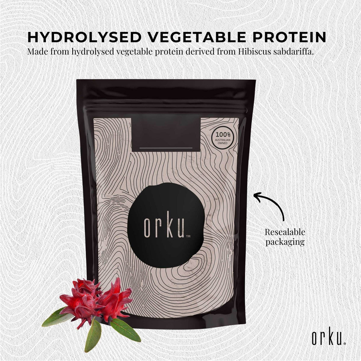 Orku Vegan Collagen Alternative Powder, Plant-Based, 2kg