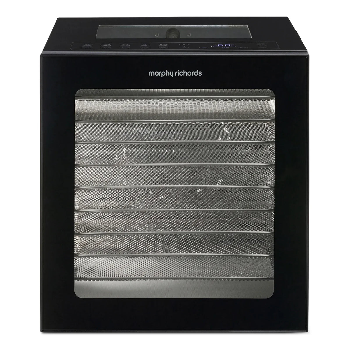 Morphy Richards Food Dehydrator, 10 Stainless Shelves, 850W, Black