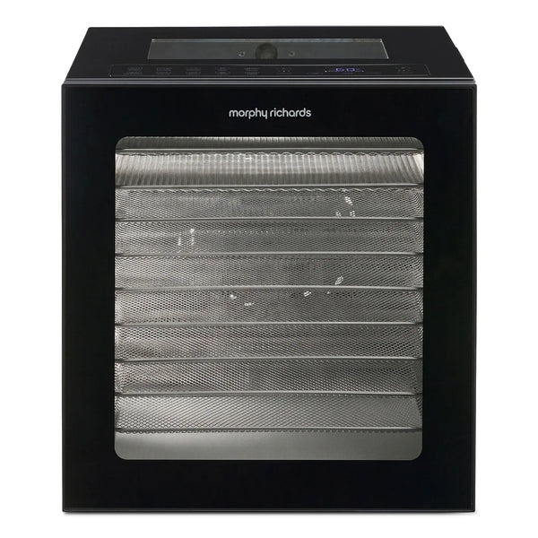 Morphy Richards Food Dehydrator, 10 Stainless Shelves, 850W, Black