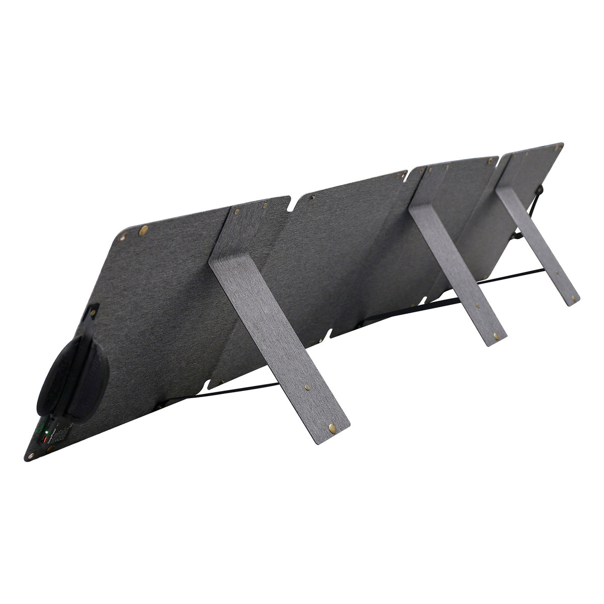JumpsPower 100W Foldable Solar Panel, USB-C, USB-A & DC Output