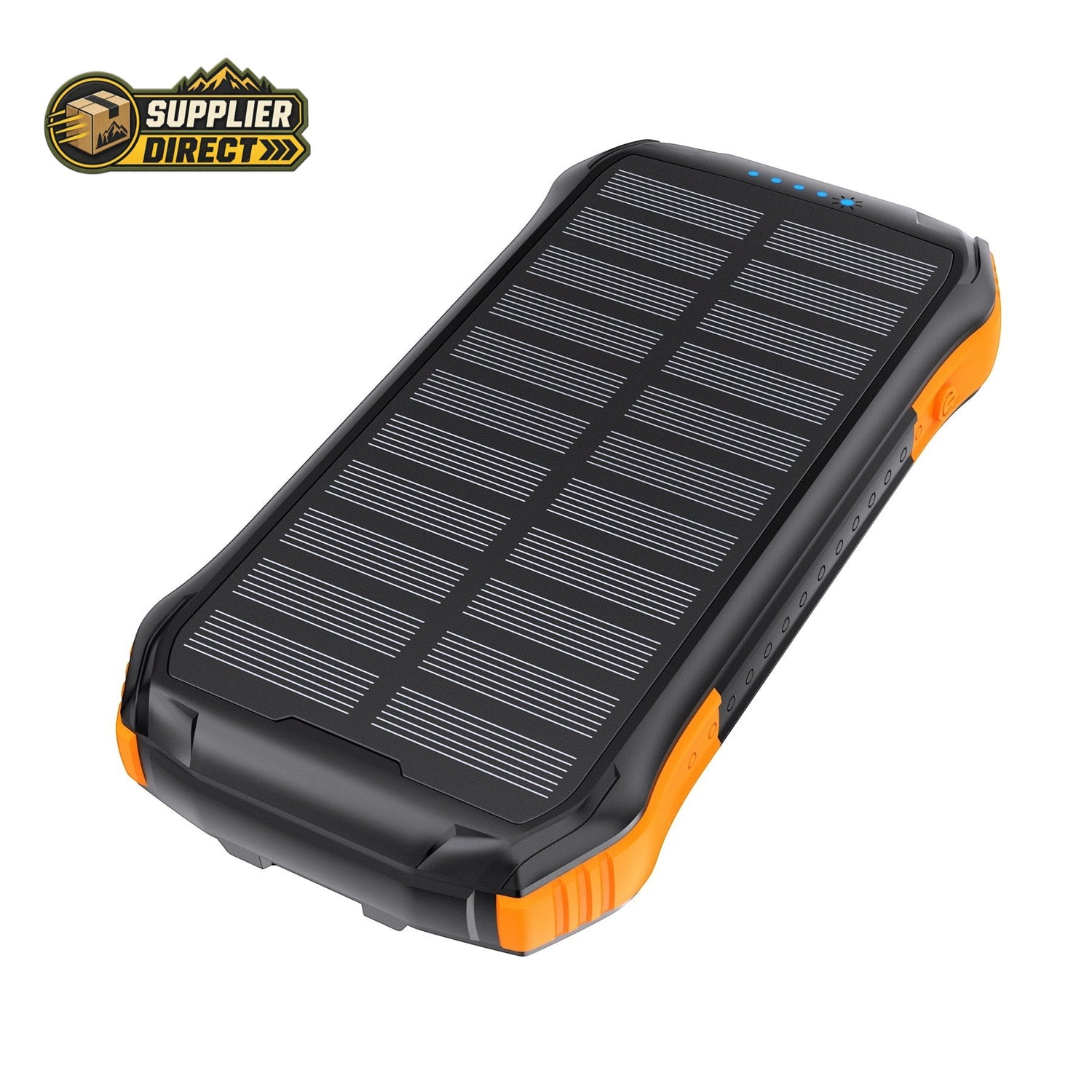 20,000mAh Solar Power Bank – Wireless Charging, USB-C & LED Emergency Light