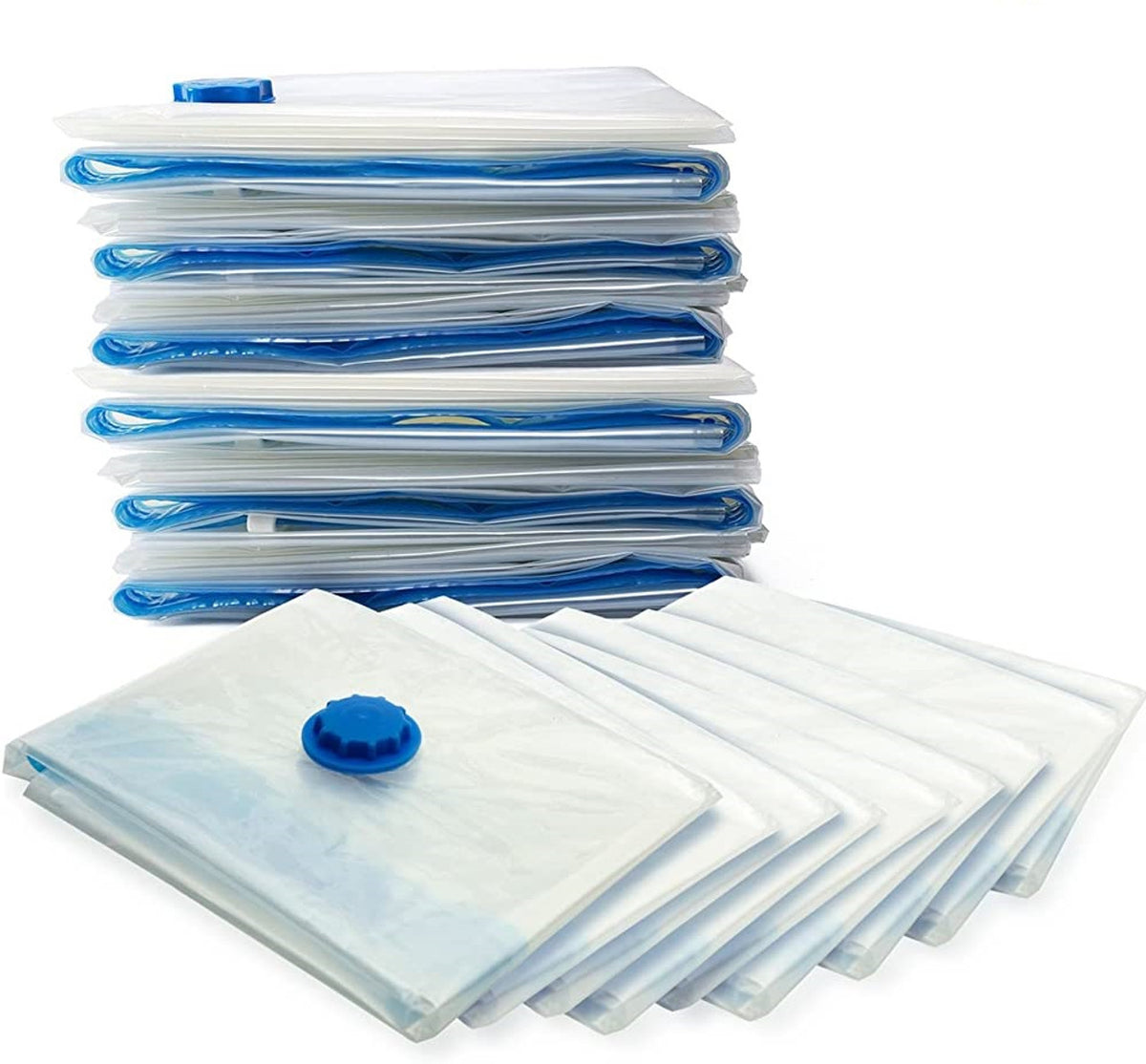 Space Saver Vacuum Storage Bags, 9 Pack, with Adaptor for Dyson Vacuums