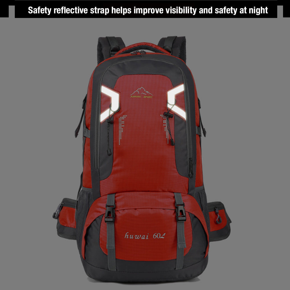 40L Waterproof Outdoor Hiking Backpack Camping Outdoor Trekking Bag(Black) – image 9