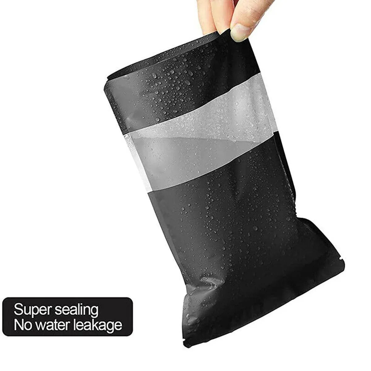 Black Window Stand-Up Pouches, Resealable, 12 x 20cm, 50 Pack