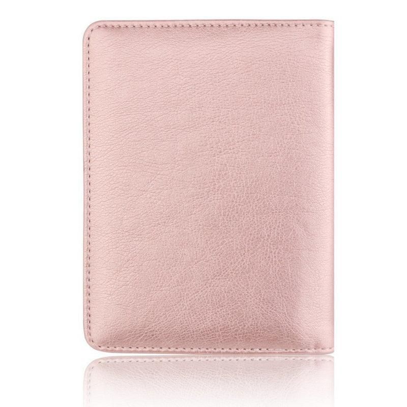 RFID Blocking Passport Holder, Slim Travel Wallet, Black