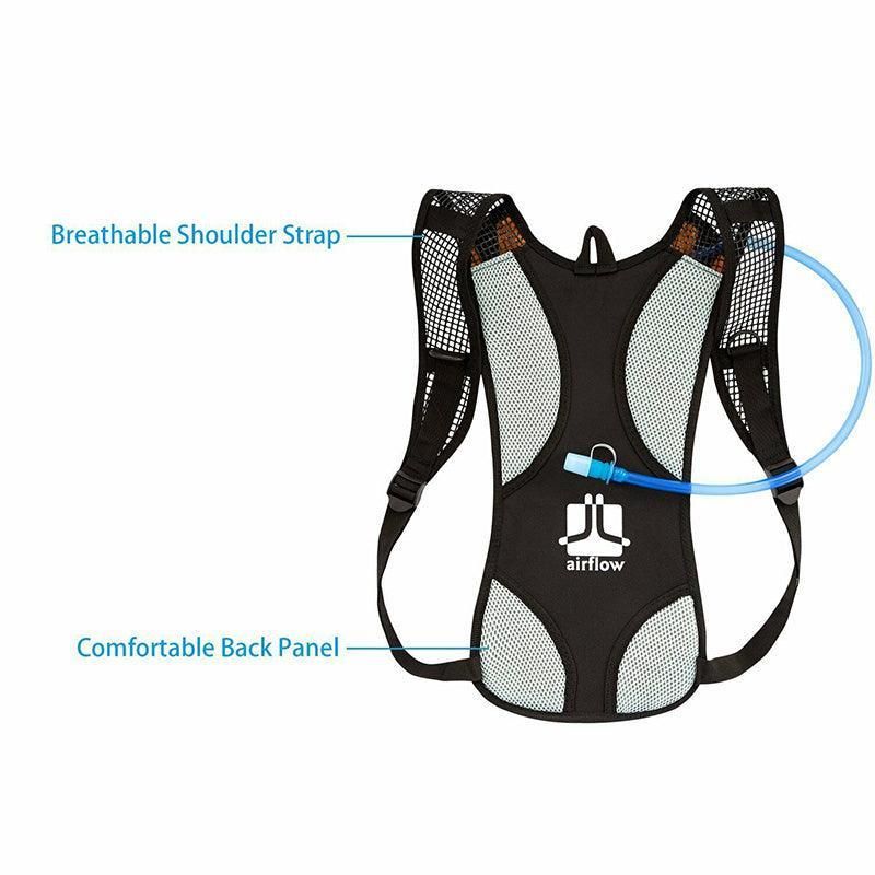 Hydration Pack Backpack with 2L Water Bladder, Orange