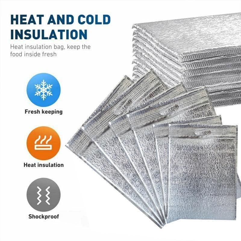 Aluminium Foil Insulated Food Bags, 30 x 40cm, 100 Pack