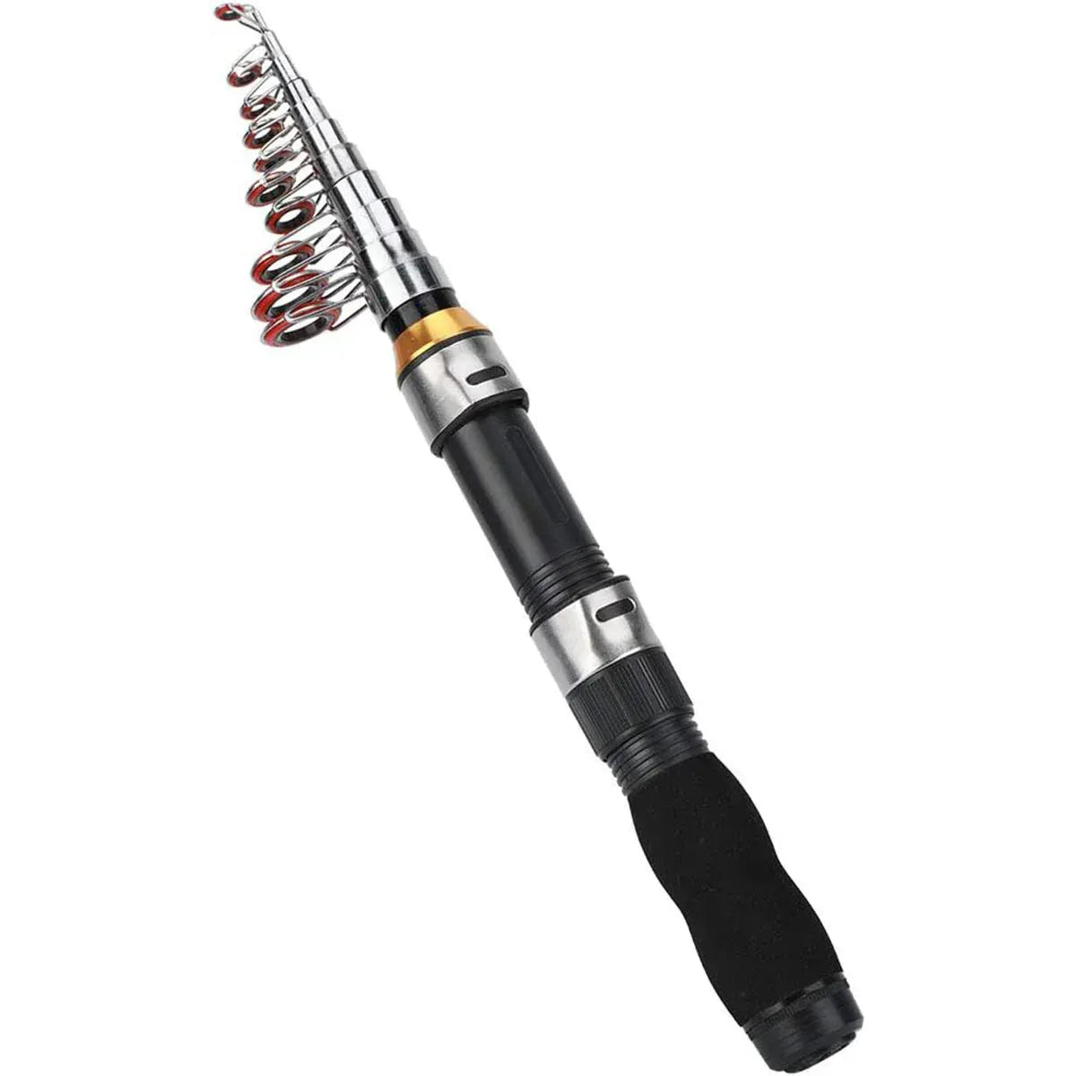 Portable Mini Travel Fishing Rod, Black