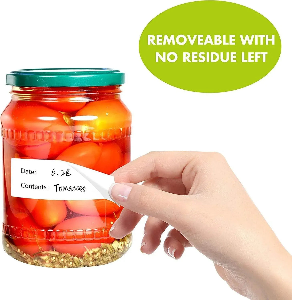 Freezer & Pantry Date Labels, Removable, 2.5 x 5cm, 500 Roll