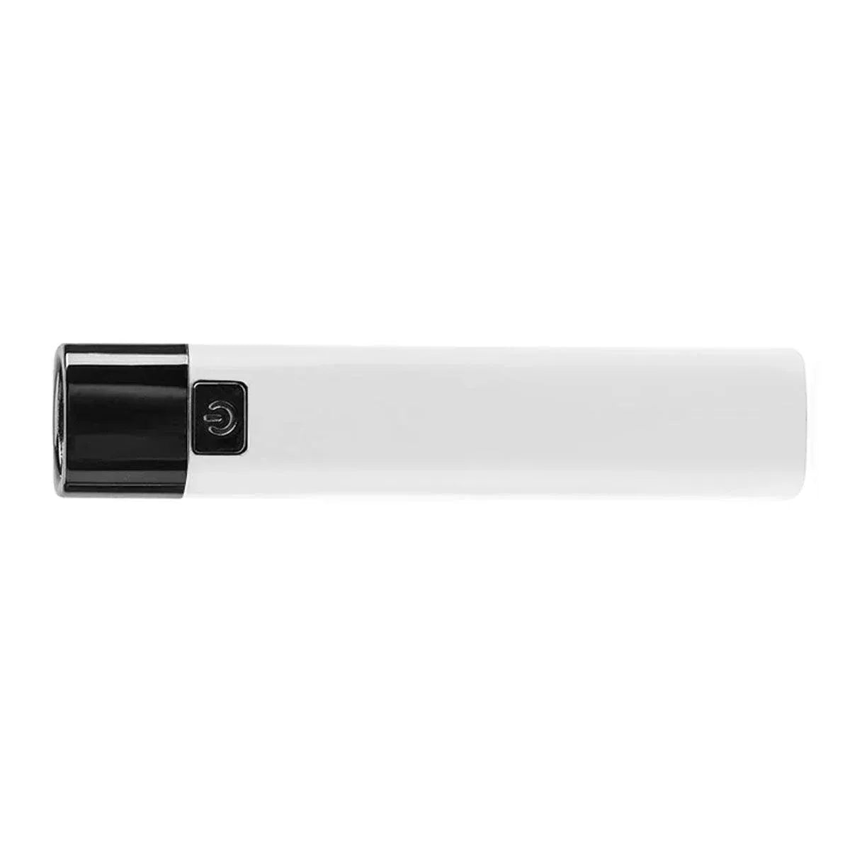 Mini LED USB Rechargeable Torch with Power Bank Function, 350 Lumens, White