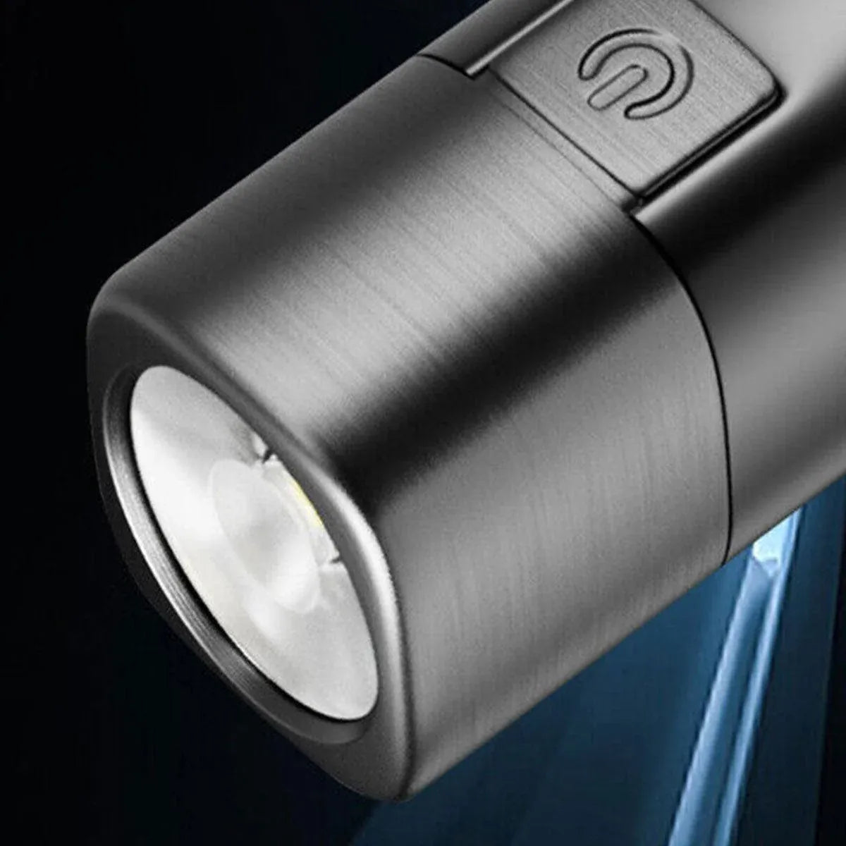 Mini LED USB Rechargeable Torch with Power Bank Function, 350 Lumens, White