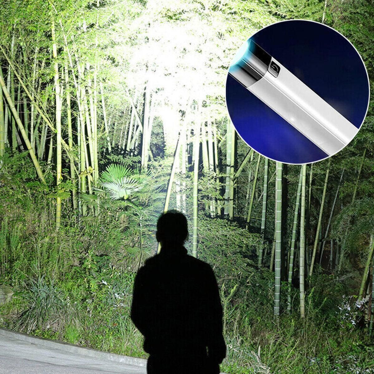 Mini LED USB Rechargeable Torch with Power Bank Function, 350 Lumens, White