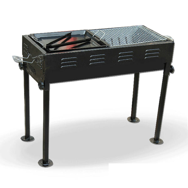 Portable Charcoal BBQ Grill with Adjustable Height, Japanese Style