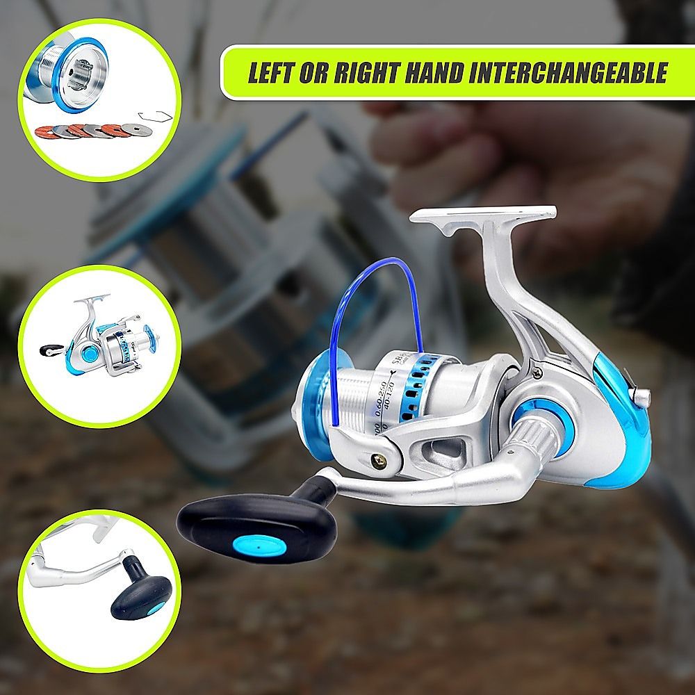 High Speed Saltwater Metal Spinning Reel, Large Sea Fishing