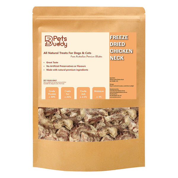 PetsBuddy Freeze-Dried Chicken Neck Pet Treats, 1kg