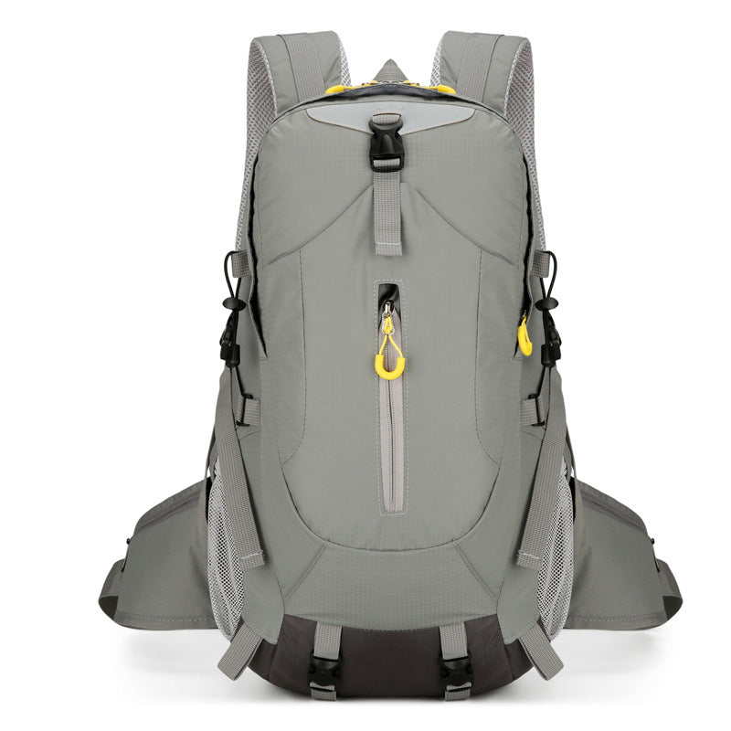 Grey Lightweight 30L Hiking Backpack - Water-Resistant