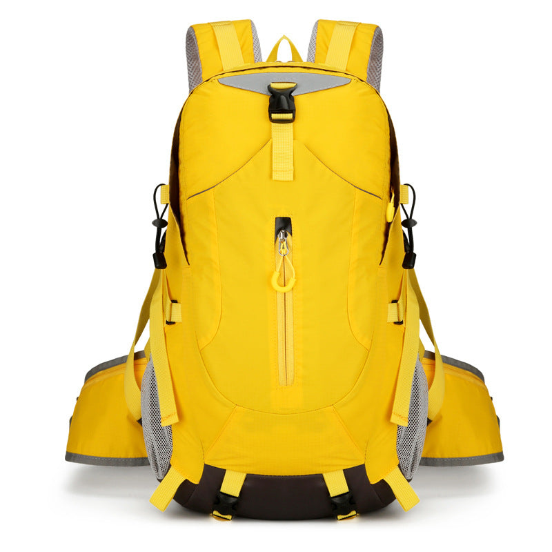 Yellow Lightweight 30L Hiking Backpack - Water-Resistant