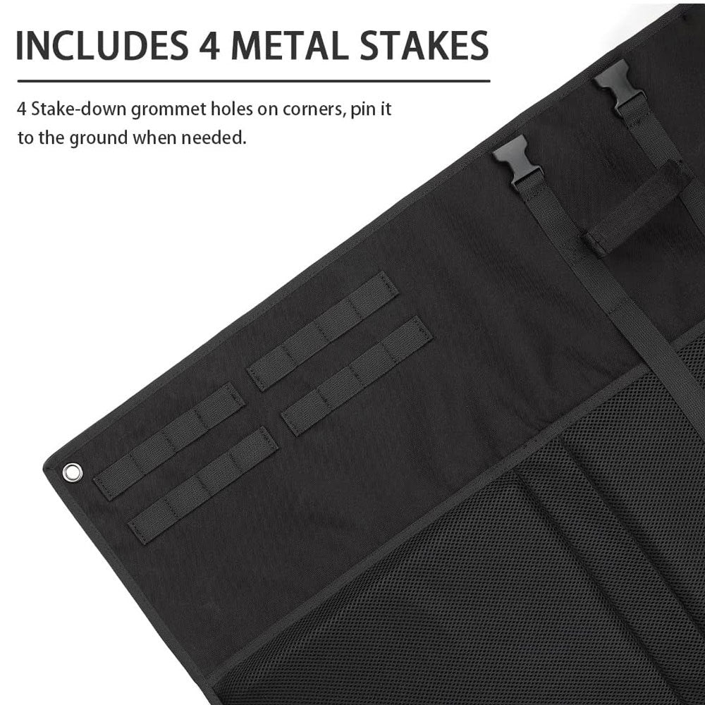 Portable Roll-Up Tactical Shooting Mat, Black