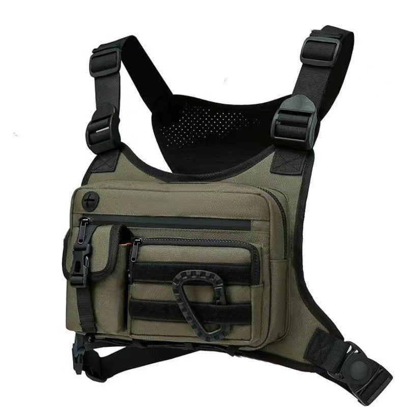 Green Outdoor Tactical Chest Pack – Lightweight Running & Hiking Vest